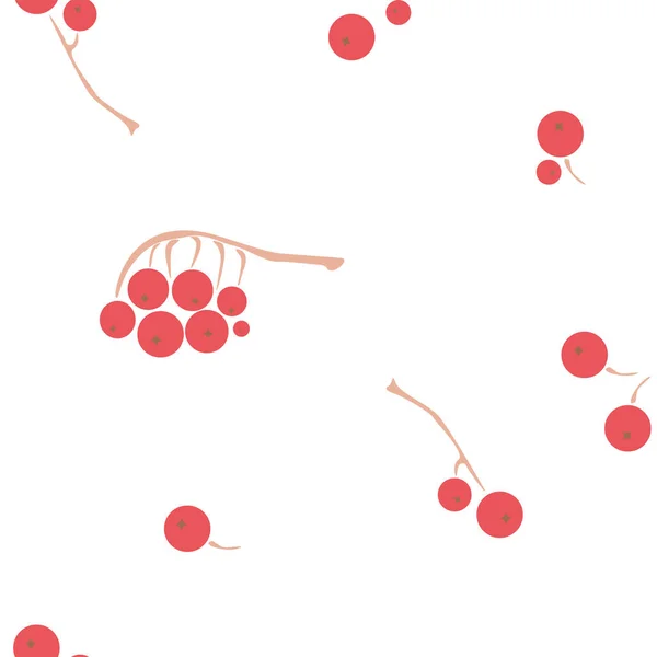 Bezszwowy wzór z jagodami łabędzia — Wektor stockowy