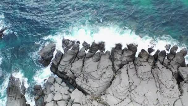 Vista Aérea Costeira Cantábria Espanha Vista Para Drones — Vídeo de Stock