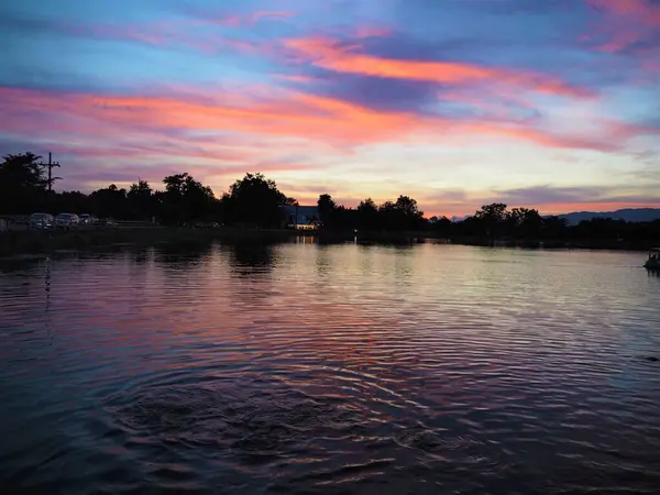 Romantische Plek Avond — Stockfoto