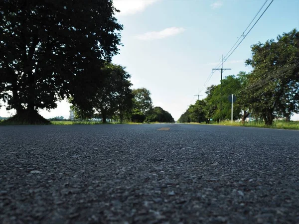 青空と美しい道路 — ストック写真