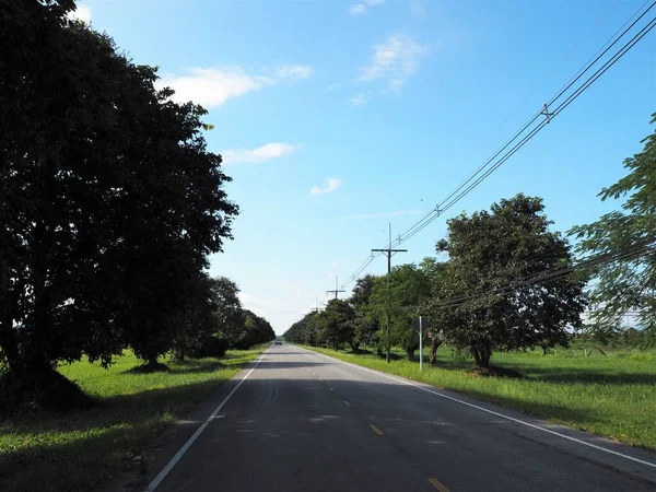 Beautiful Road Blue Sky — Stock Photo, Image