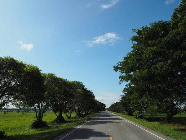 Beautiful Road Blue Sky — Stock Photo, Image