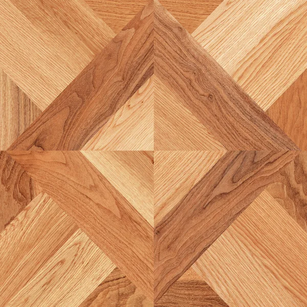 Drewniane Geometryczne Lub Drewniane Płytki Podłogowe — Zdjęcie stockowe