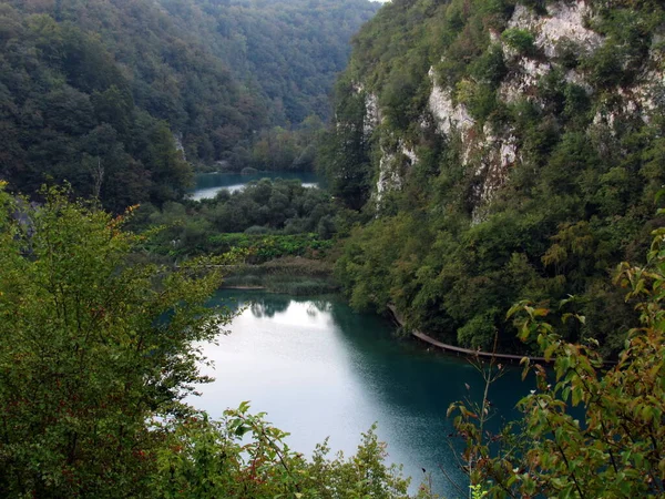 Croacia Magical Plitvice Lagos Cascadas — Foto de Stock