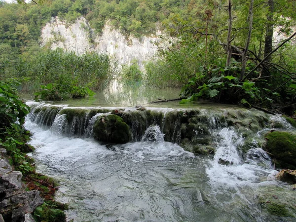 Хорватия Волшебные Плитвицкие Озера Водопады — стоковое фото