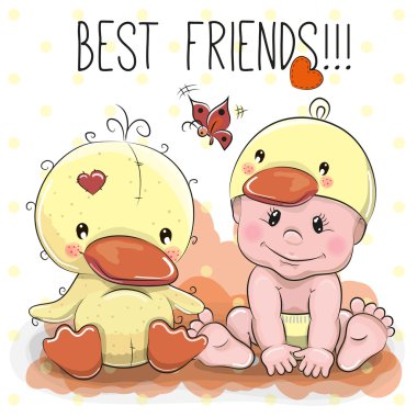 sevimli çizgi bebek