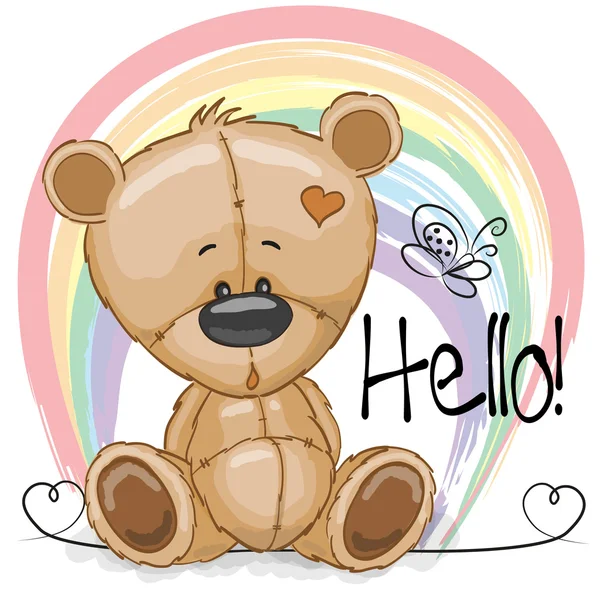Dessin mignon Teddy — Image vectorielle