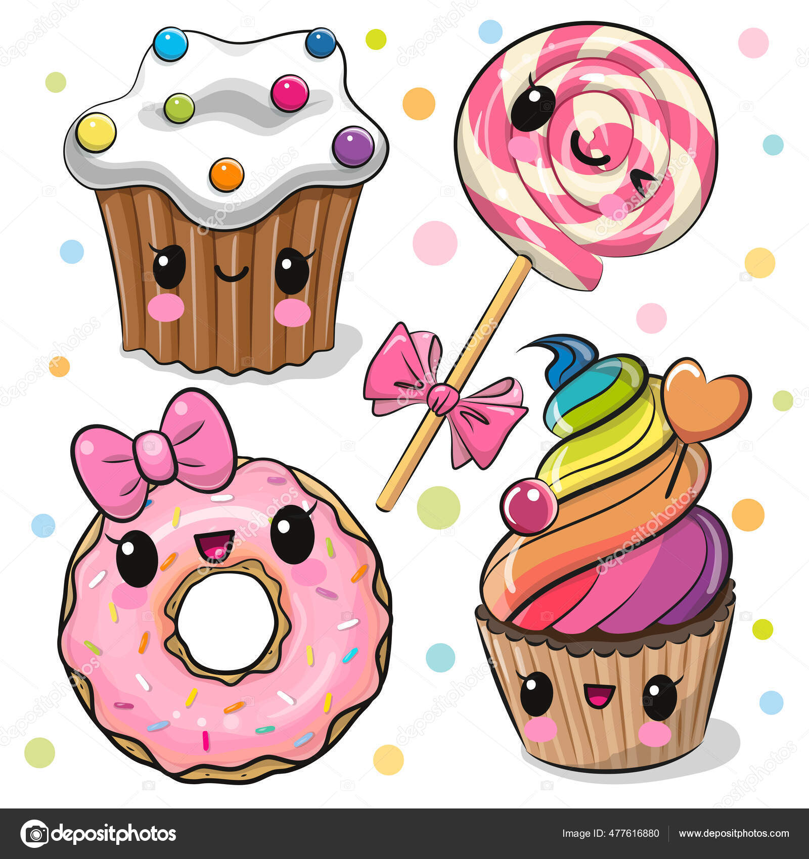 HOW TO DRAW KAWAII PARTY CANDY  COMO DESENHAR DOCE DE FESTA