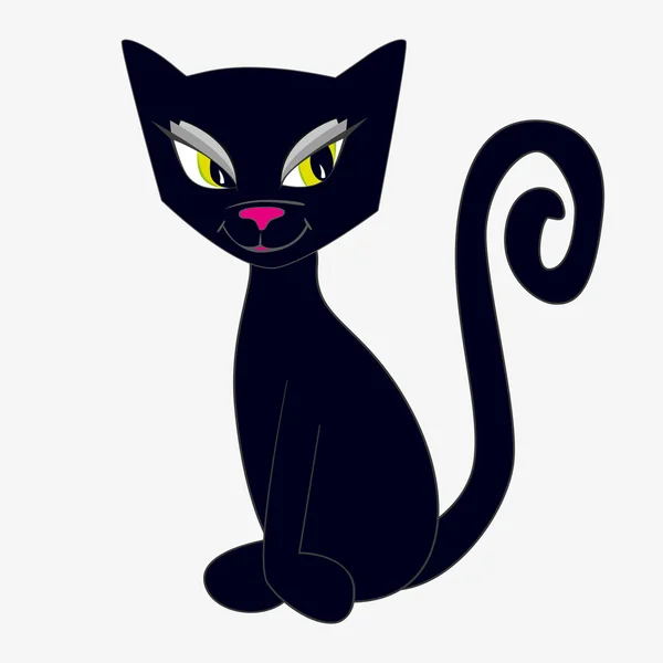 Black cat — Stock Vector