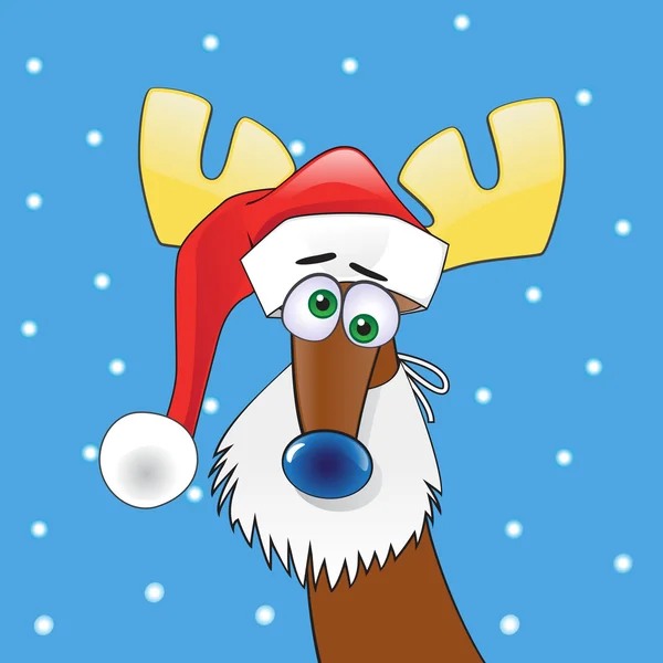 Christmas Reindeer — Stock Vector