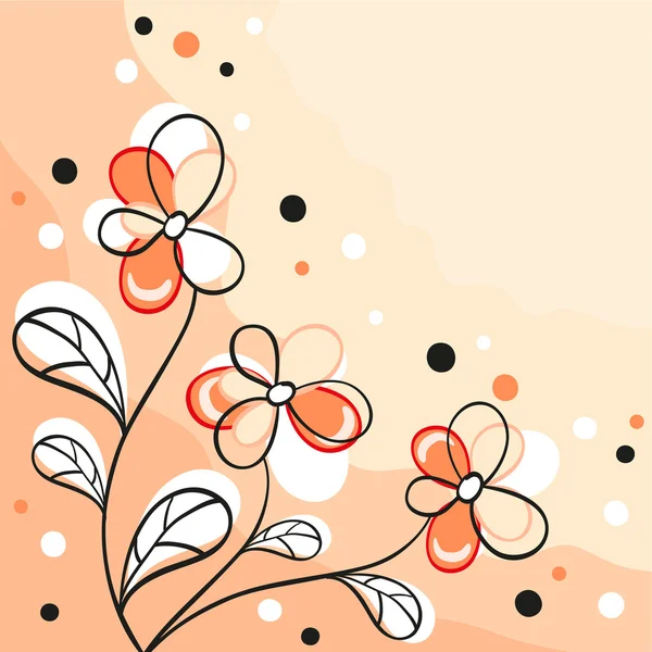 Fondo de flores — Vector de stock