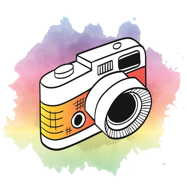 Doodle camera — стоковый вектор