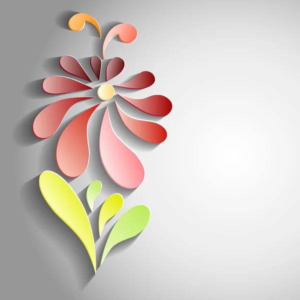 3D flower illustration — Stock Vector