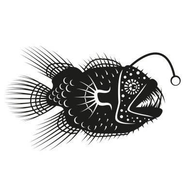 Anglerfish illustration clipart