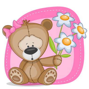 Çiçekli ayı kız