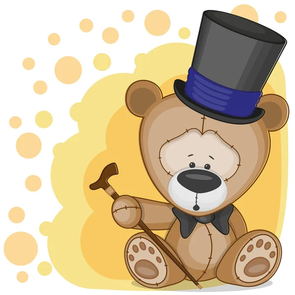 Bear in a hat — Stock Vector