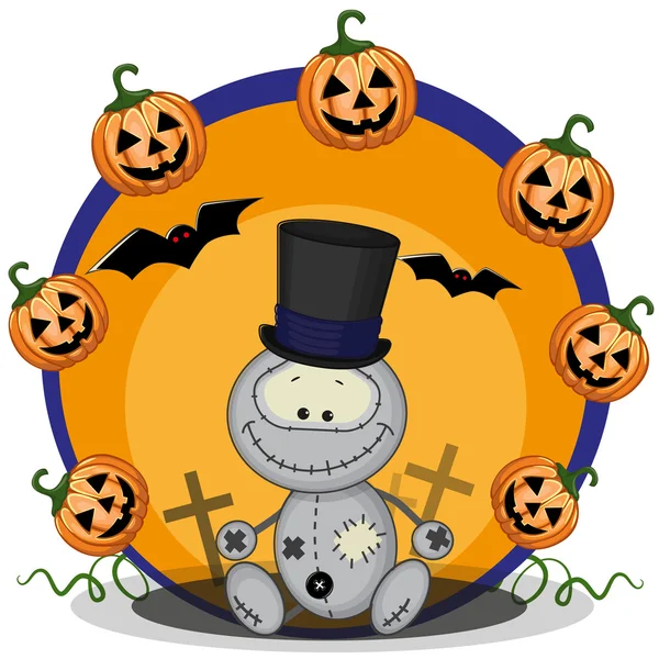 Mostro cartone animato di Halloween — Vettoriale Stock