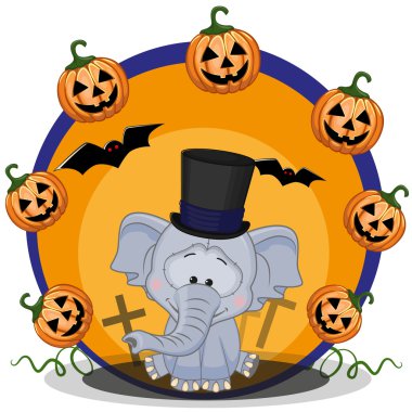 Cadılar Bayramı Balkabağı fillerle