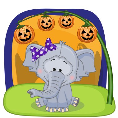 Cadılar Bayramı Balkabağı fillerle