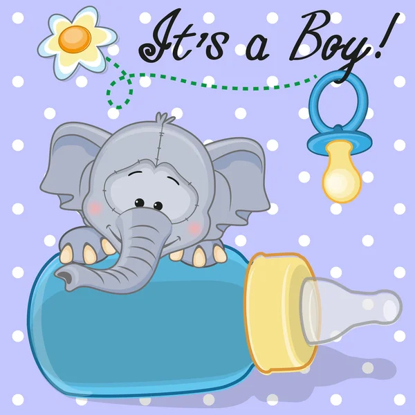 Χαριτωμένο αγόρι ελέφαντας — Διανυσματικό Αρχείο
