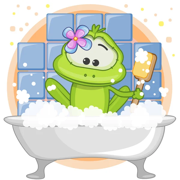 Cute cartoon Frog — Stock Illustration Cute cartoon Frog Stock Illustration