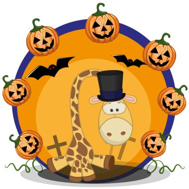 Cadılar Bayramı zürafa kabak ile