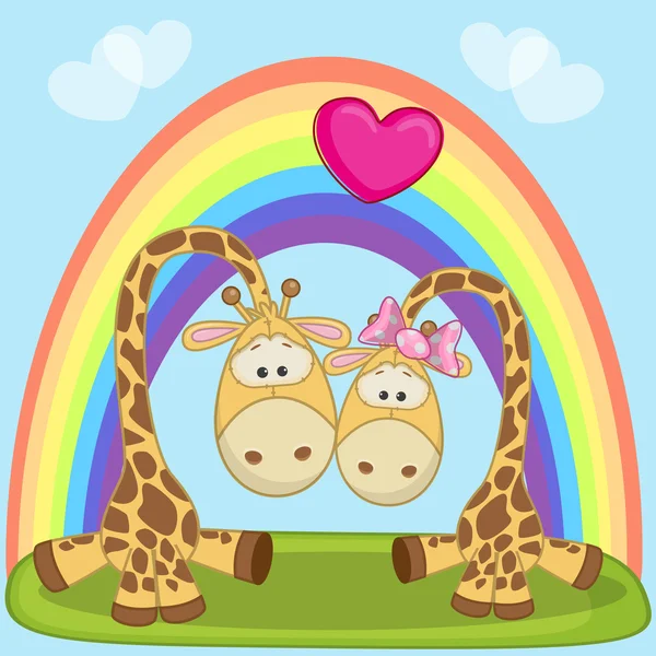 Anime liefhebbers Giraffe — Stockvector