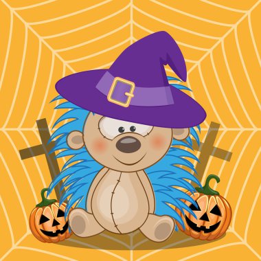 Cadılar Bayramı kirpi kabak ile