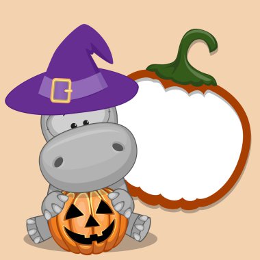 Cadılar Bayramı Hippo kabak ile