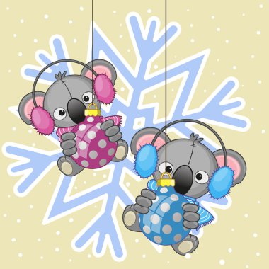 Bir kürk Kulaklığımda iki Koalas