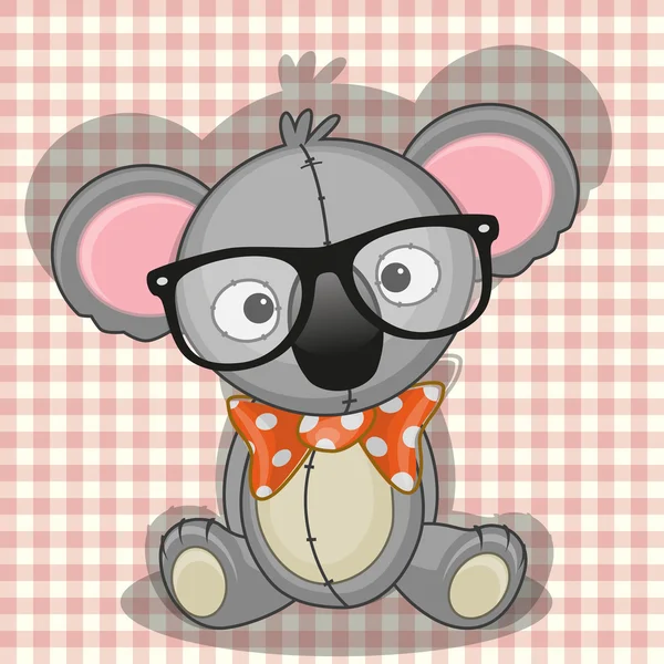 Schattig hipster koala — Stockvector