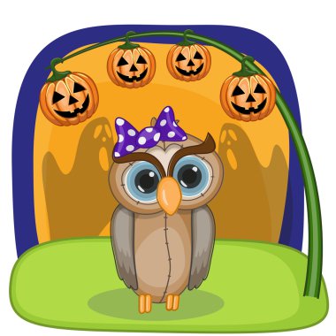 Cadılar Bayramı baykuşlar kabak ile