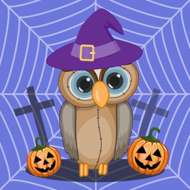 Cadılar Bayramı baykuş kabak ile