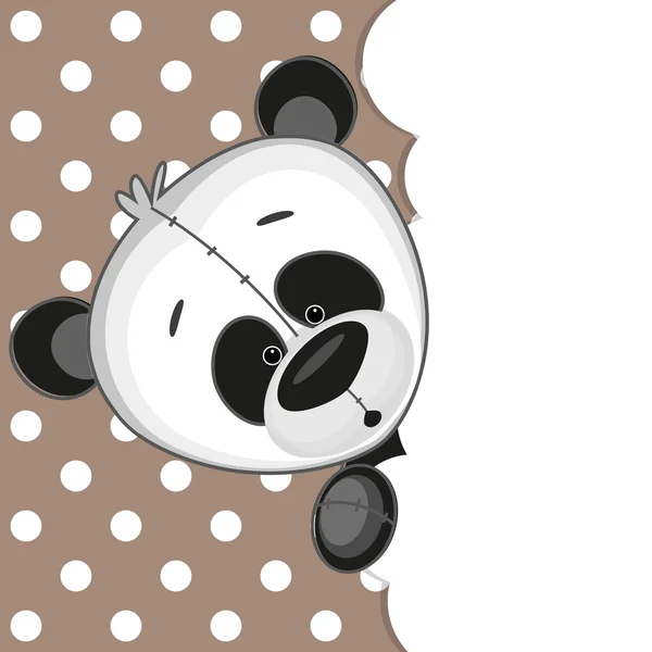 Panda kikar ut — Stock vektor