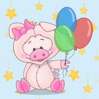 Baloons ile domuz