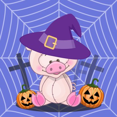 Cadılar Bayramı domuz kabak ile