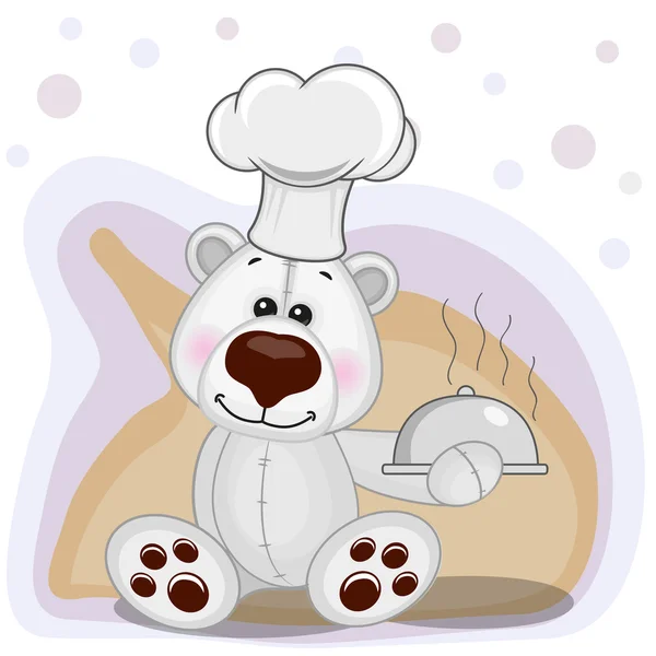 Niedźwiedź polarny kucharz — Wektor stockowy