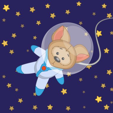 Köpek astronot uzayda