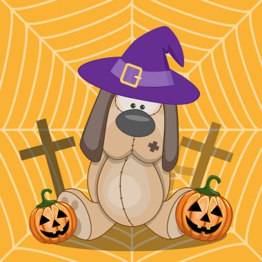 Cadılar Bayramı köpek şapkalı