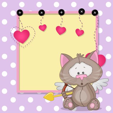 Aşk tanrısı Cat çerçeveli