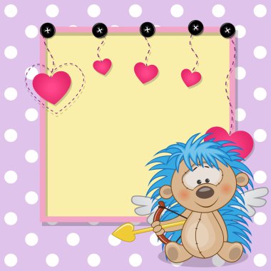 Aşk tanrısı kirpi çerçeve ile