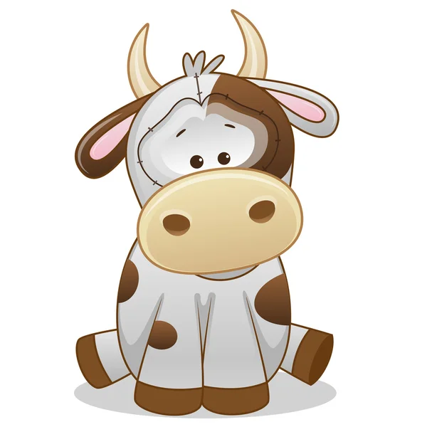 Cute cow isolated — Stock Vector