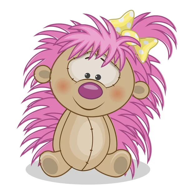 Cutehedgehog kız — Stok Vektör