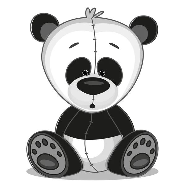 Mignon panda isolé — Image vectorielle