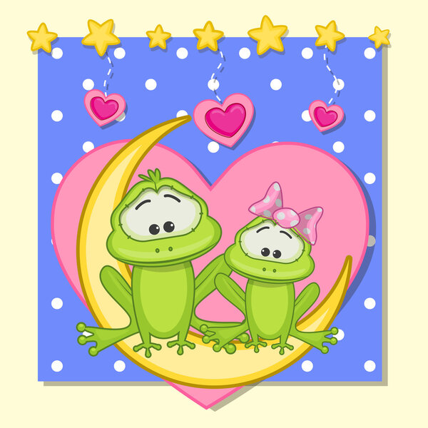 Cute Lovers Frogs
