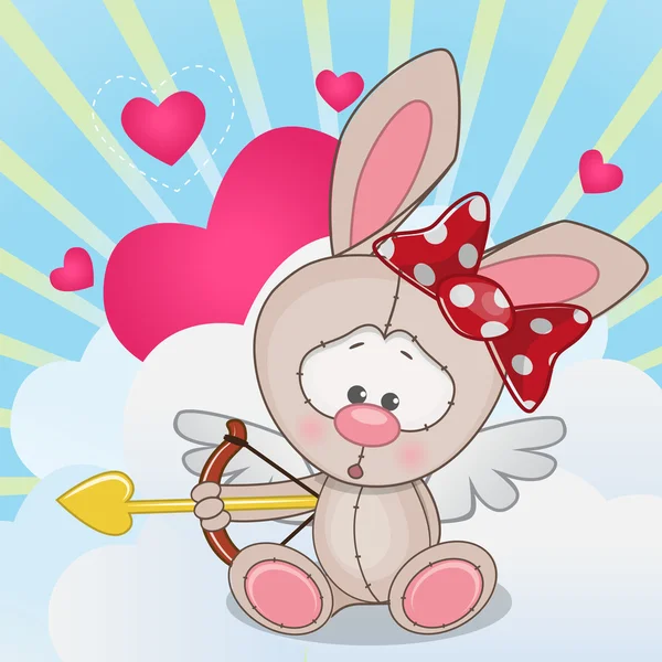 Cupid králík — Stockový vektor