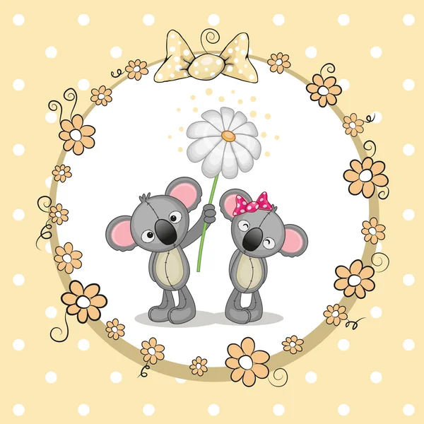 Deux Koalas — Image vectorielle