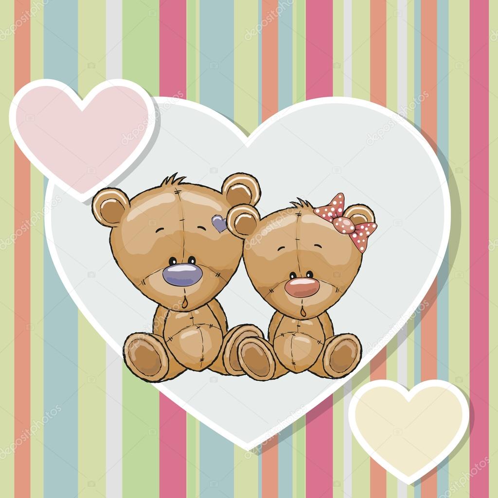 Ositos enamorados imágenes de stock de arte vectorial | Depositphotos Ositos enamorados imágenes de stock de arte vectorial | Depositphotos