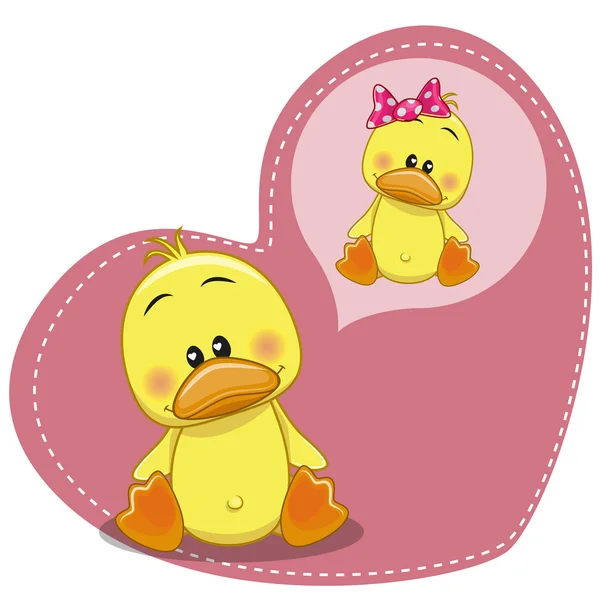 Dreaming Duck — Stock Vector