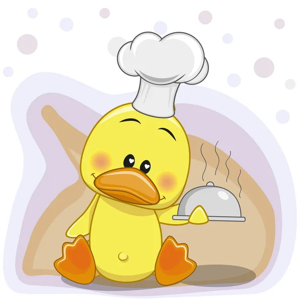 Cook Duck — Stock Vector